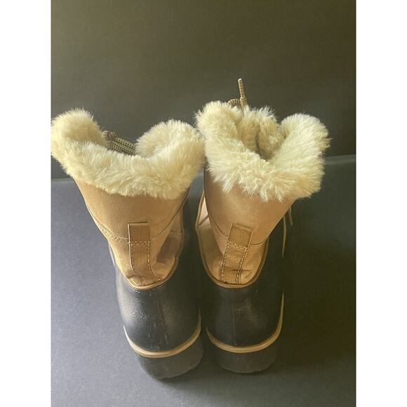 JBU by Jambu 8 M Women's Maldive Weather Ready Boots Faux Fur Lined Lace Up Tan - Picture 3 of 8